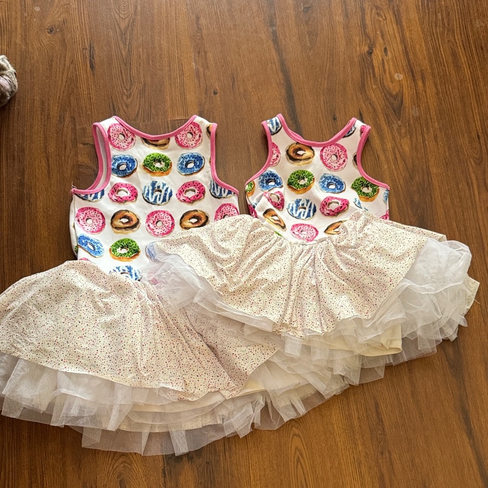2T & 4T Pastourelle Pink Donut Print Casual Dress